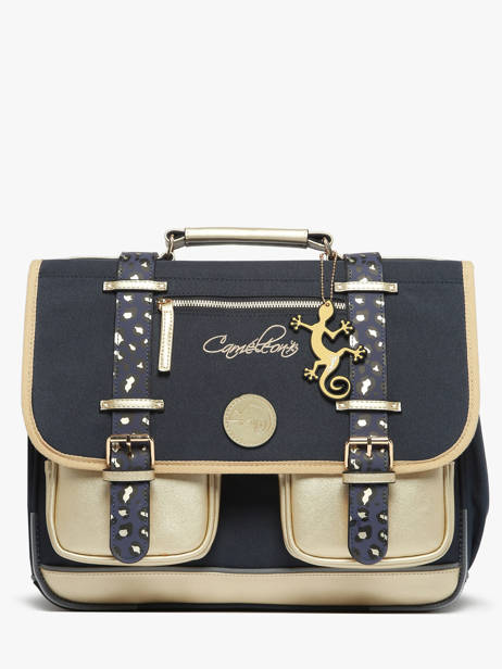 Cartable 2 Compartiments Cameleon Bleu vintage fantasy PBVGCA38