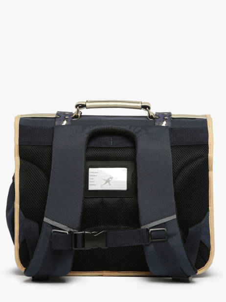 Cartable 2 Compartiments Cameleon Bleu vintage fantasy PBVGCA38 vue secondaire 4