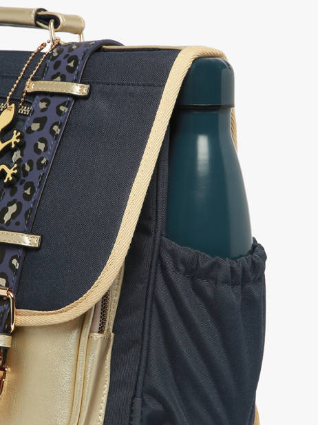 Cartable 2 Compartiments Cameleon Bleu vintage fantasy PBVGCA38 vue secondaire 5