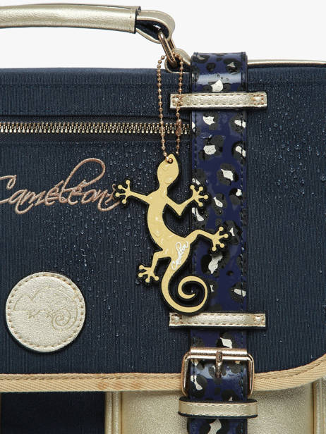 Cartable 2 Compartiments Cameleon Bleu vintage fantasy PBVGCA38 vue secondaire 6
