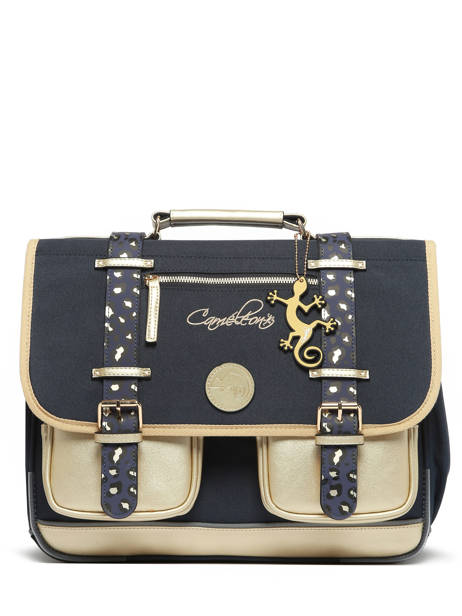Cartable 2 Compartiments Cameleon Bleu vintage fantasy PBVGCA38 vue secondaire 7