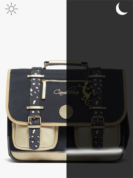 Cartable 2 Compartiments Cameleon Bleu vintage fantasy PBVGCA38 vue secondaire 8