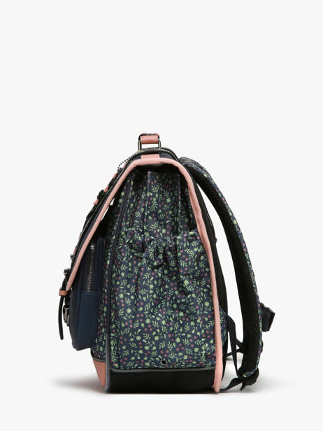 Cartable 3 Compartiments Cameleon Bleu vintage fantasy PBVGCA41 vue secondaire 2