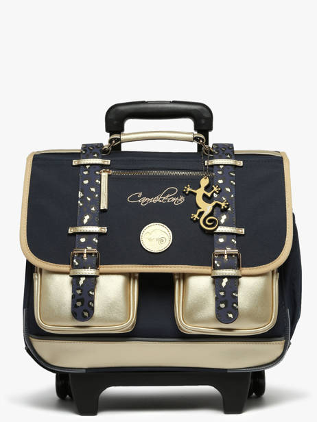 Cartable � Roulettes 2 Compartiments Cameleon Bleu vintage fantasy PBVGCR38