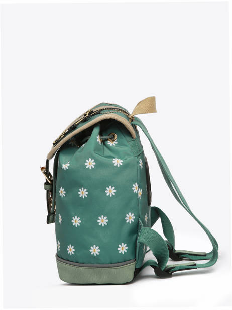 Sac à Dos 1 Compartiment Cameleon Vert vintage fantasy PBVGSD25 vue secondaire 2