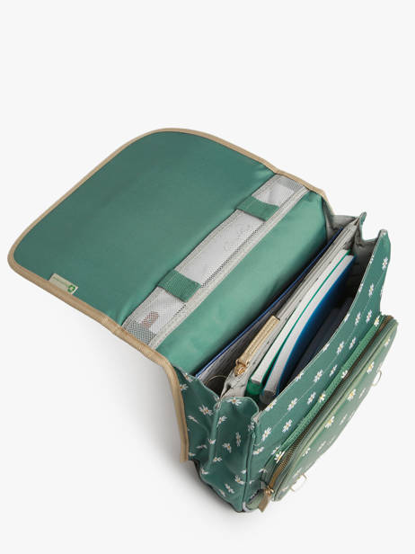 Sac à Dos 3 Compartiments Cameleon Vert vintage fantasy PBVGSD39 vue secondaire 3