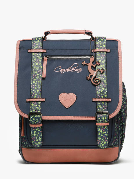 3-compartment Backpack Cameleon Blue vintage fantasy PBVGSD39