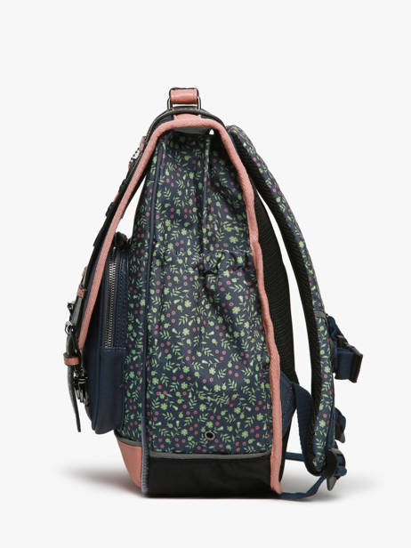 Sac à Dos 3 Compartiments Cameleon Bleu vintage fantasy PBVGSD39 vue secondaire 2