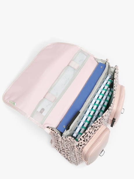 Cartable 2 Compartiments Cameleon Rose vintage north PBVWCA38 vue secondaire 3