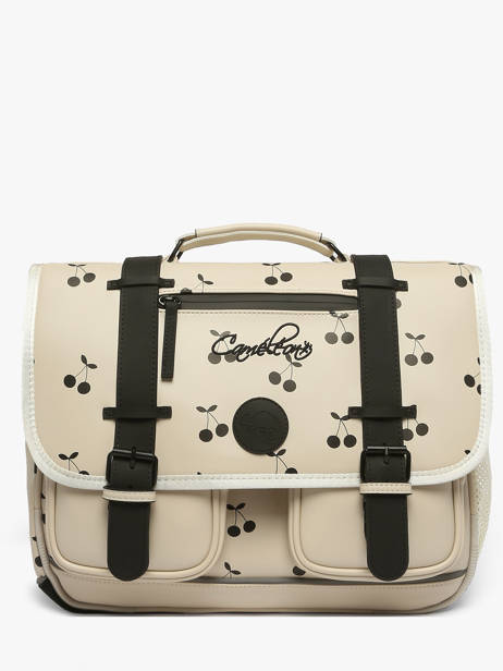 Cartable 2 Compartiments Cameleon Beige vintage north PBVWCA38