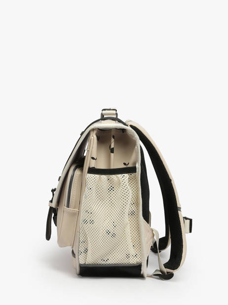 Cartable 2 Compartiments Cameleon Beige vintage north PBVWCA38 vue secondaire 2