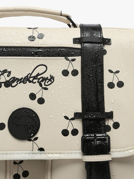 Cartable 2 Compartiments Cameleon Beige vintage north PBVWCA38 vue secondaire 6