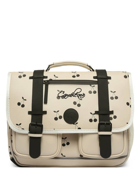 Cartable 2 Compartiments Cameleon Beige vintage north PBVWCA38 vue secondaire 7