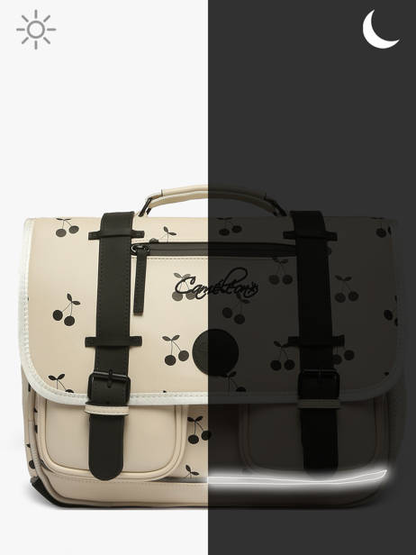 Cartable 2 Compartiments Cameleon Beige vintage north PBVWCA38 vue secondaire 8