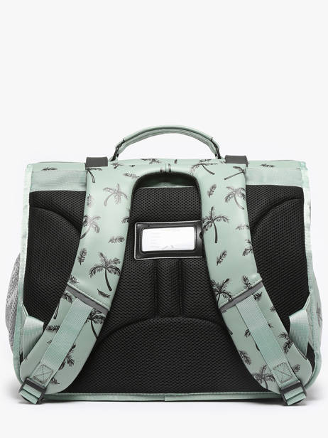 Cartable 3 Compartiments Cameleon Vert vintage north PBVWCA41 vue secondaire 4
