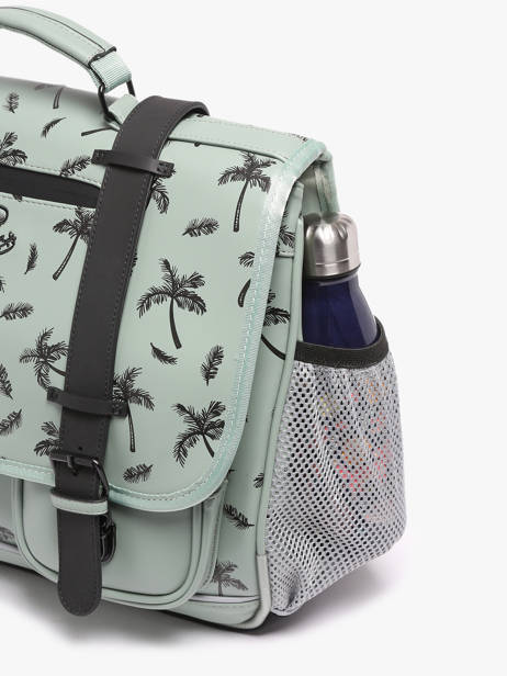 Cartable 3 Compartiments Cameleon Vert vintage north PBVWCA41 vue secondaire 5