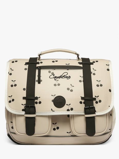 Boekentas 3 Compartimenten Cameleon Beige vintage north PBVWCA41