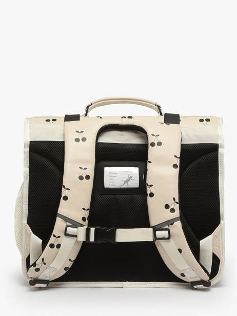 Boekentas 3 Compartimenten Cameleon Beige vintage north PBVWCA41 ander zicht 4