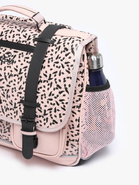 Cartable 3 Compartiments Cameleon Rose vintage north PBVWCA41 vue secondaire 5