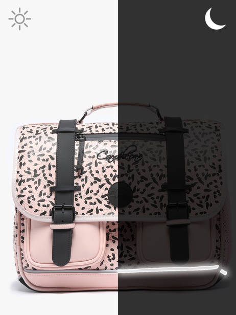 Cartable 3 Compartiments Cameleon Rose vintage north PBVWCA41 vue secondaire 7