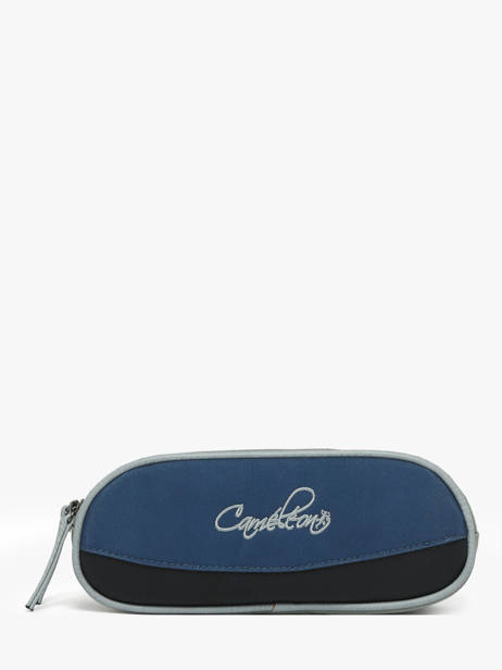 Pennenzak 2 Compartimenten Cameleon Blauw vintage urban PBVBTROU