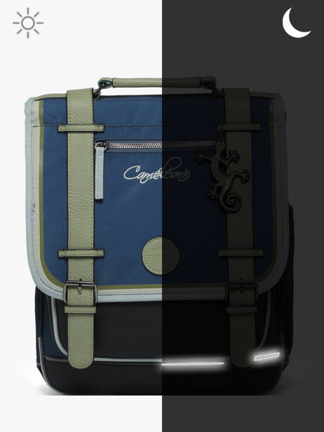 Sac à Dos 2 Compartiments Cameleon Bleu vintage urban PBVBSD39 vue secondaire 8