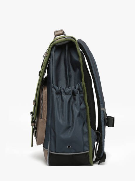 Sac à Dos 2 Compartiments Cameleon Bleu vintage urban PBVBSD39 vue secondaire 2