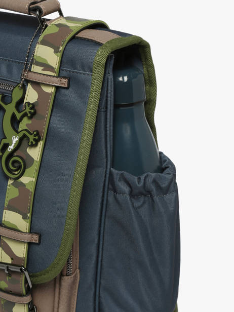 Sac à Dos 2 Compartiments Cameleon Bleu vintage urban PBVBSD39 vue secondaire 5