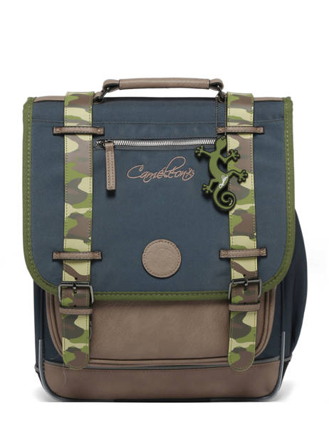 Sac à Dos 2 Compartiments Cameleon Bleu vintage urban PBVBSD39 vue secondaire 7