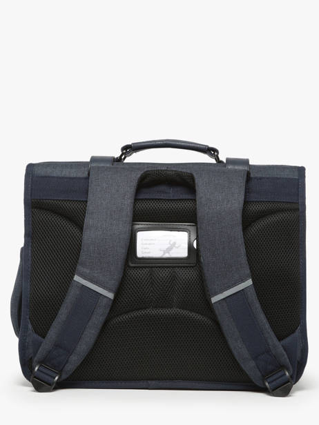 Cartable 2 Compartiments Cameleon Bleu vintage urban 27 vue secondaire 4