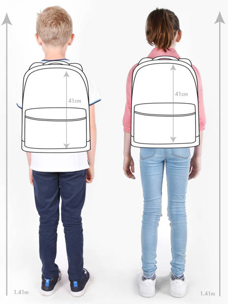 Rugzak 3 Compartimenten Cameleon Beige vintage north PBVWSD39 ander zicht 1