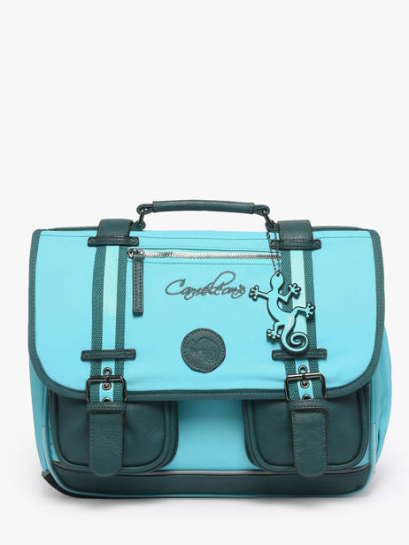 Boekentas 2 Compartimenten Cameleon Blauw vintage urban PBVBCA35