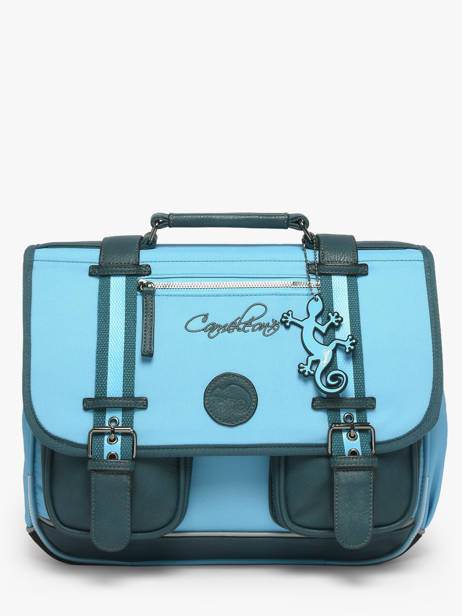 Cartable 2 Compartiments Cameleon Bleu vintage urban 27
