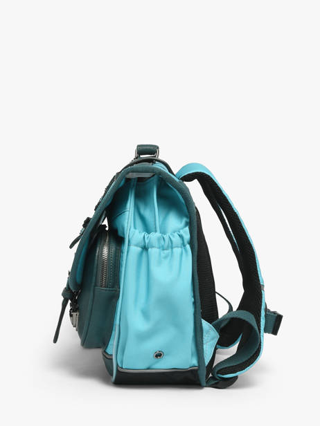 Cartable 2 Compartiments Cameleon Bleu vintage urban 27 vue secondaire 2