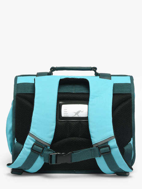 Cartable 2 Compartiments Cameleon Bleu vintage urban 27 vue secondaire 4