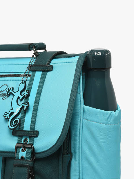 Cartable 2 Compartiments Cameleon Bleu vintage urban 27 vue secondaire 5