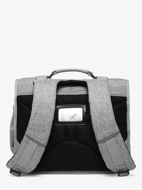 Cartable 2 Compartiments Cameleon Gris vintage urban PBVBCA35 vue secondaire 3