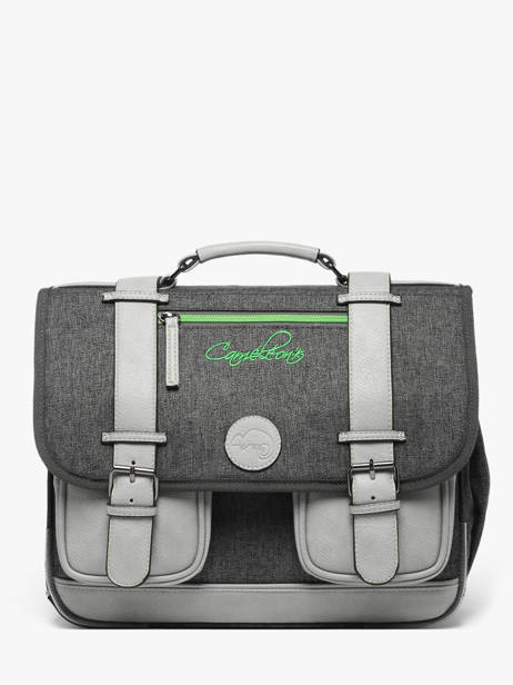 Boekentas 2 Compartimenten Cameleon Grijs vintage urban PBVBCA35