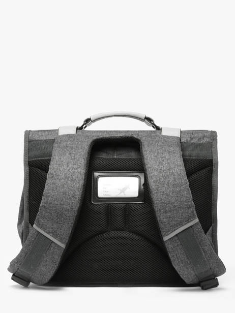 Cartable 2 Compartiments Cameleon Gris vintage urban PBVBCA35 vue secondaire 3