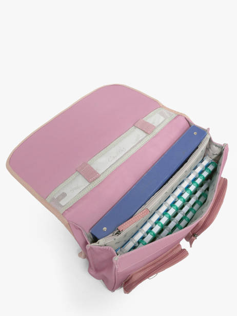 Cartable 2 Compartiments Cameleon Rose vintage fantasy PBVGCA38 vue secondaire 3