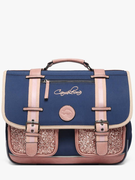 Cartable 2 Compartiments Cameleon Bleu vintage fantasy PBVGCA38