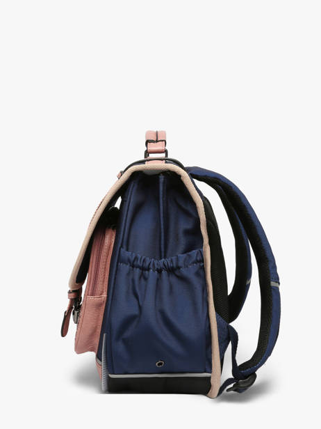 Cartable 2 Compartiments Cameleon Bleu vintage fantasy PBVGCA38 vue secondaire 2