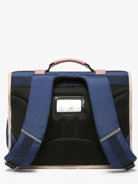 Cartable 2 Compartiments Cameleon Bleu vintage fantasy PBVGCA38 vue secondaire 4