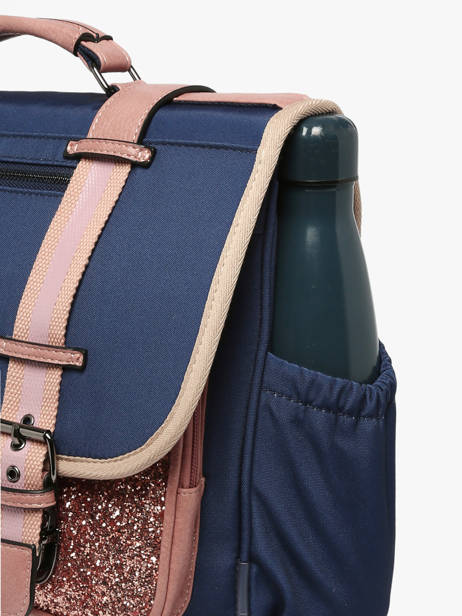 Cartable 2 Compartiments Cameleon Bleu vintage fantasy PBVGCA38 vue secondaire 5