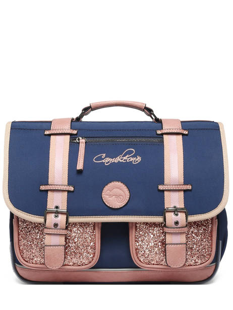 Cartable 2 Compartiments Cameleon Bleu vintage fantasy PBVGCA38 vue secondaire 6