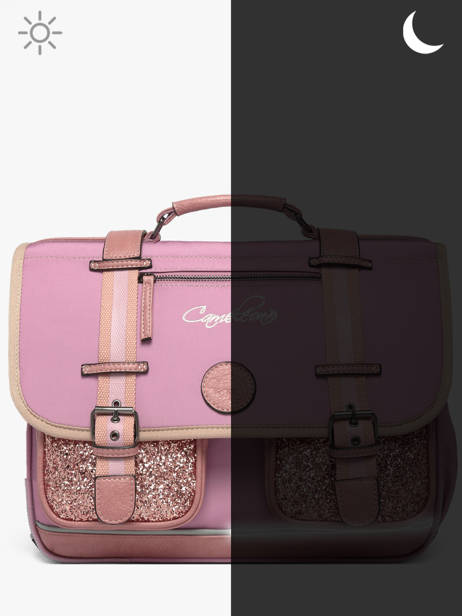 Cartable 2 Compartiments Cameleon Rose vintage fantasy PBVGCA38 vue secondaire 7