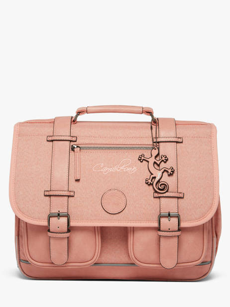 Cartable 2 Compartiments Cameleon Rose vintage color CA38