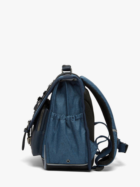 Cartable 2 Compartiments Vintage Color Cameleon Bleu vintage color CA38 vue secondaire 1