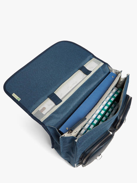 Cartable 2 Compartiments Vintage Color Cameleon Bleu vintage color CA38 vue secondaire 2
