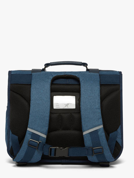 Cartable 2 Compartiments Vintage Color Cameleon Bleu vintage color CA38 vue secondaire 3